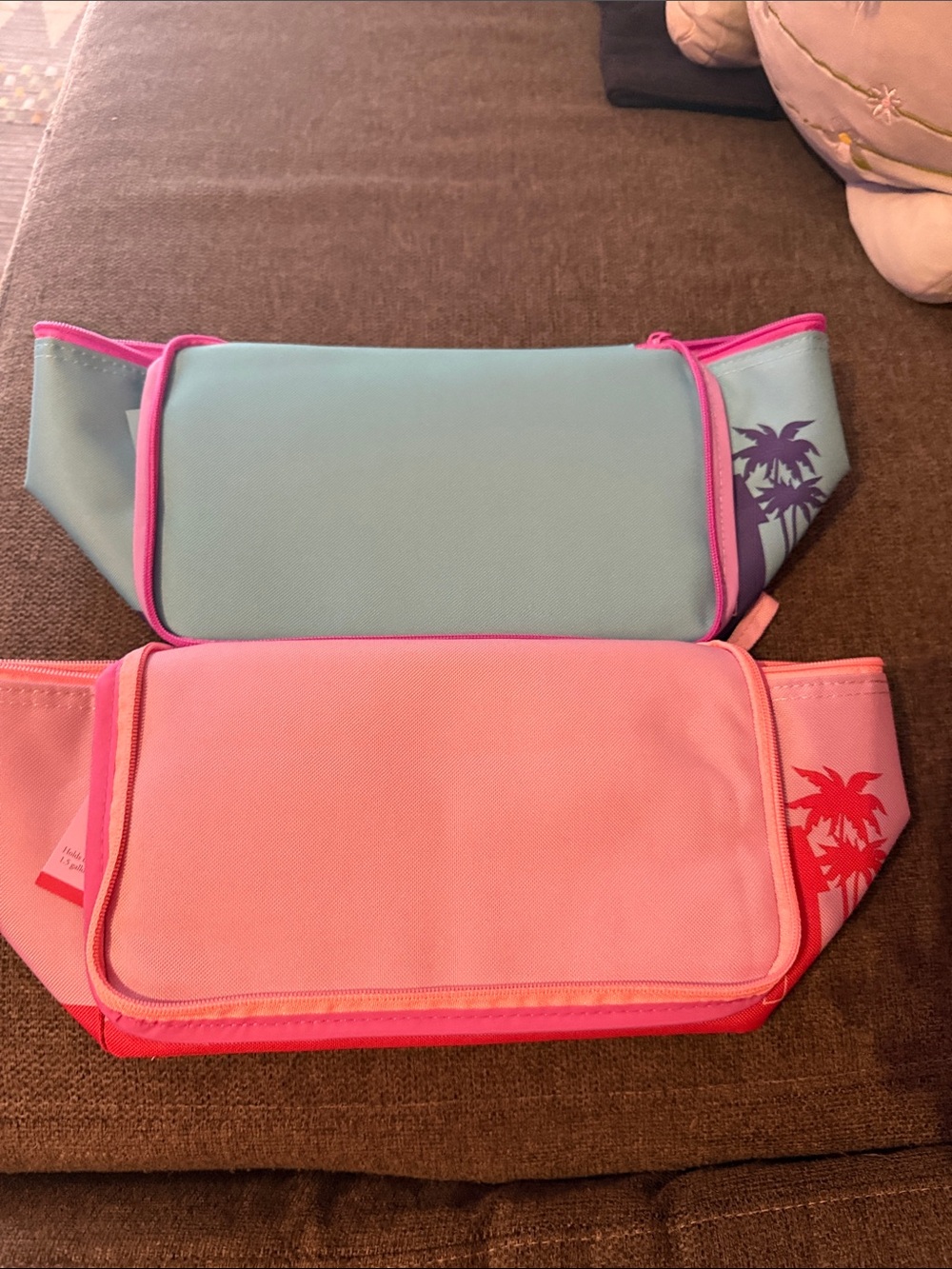Mini lunch Bag in Light Blue and Pink - Casual Mini Bag